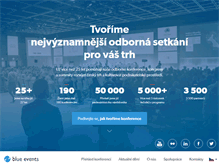 Tablet Screenshot of blueevents.eu